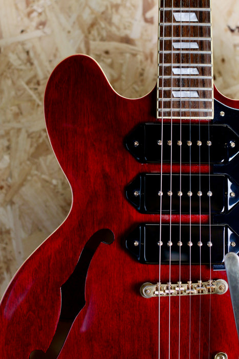 2012 Epiphone Riviera P93 WR with Bigsby in Vintage Cherry - Pre-Owned