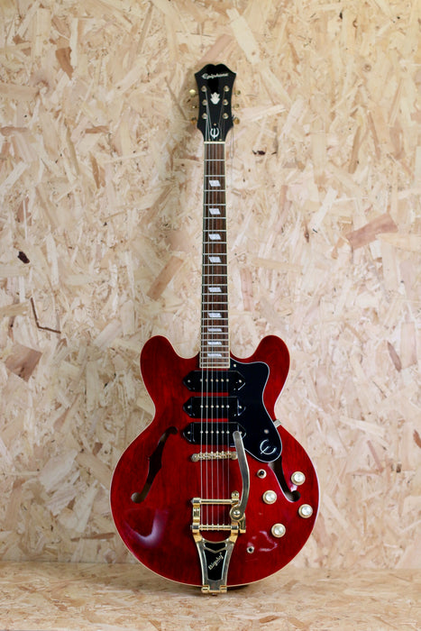 2012 Epiphone Riviera P93 WR with Bigsby in Vintage Cherry - Pre-Owned