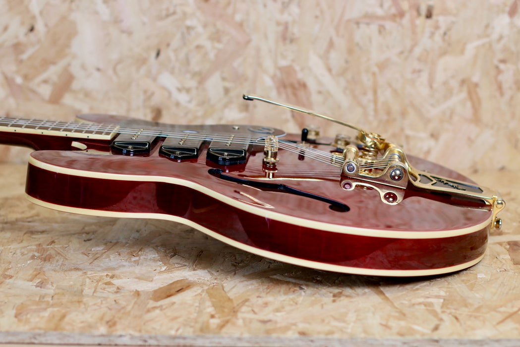 2012 Epiphone Riviera P93 WR with Bigsby in Vintage Cherry - Pre-Owned