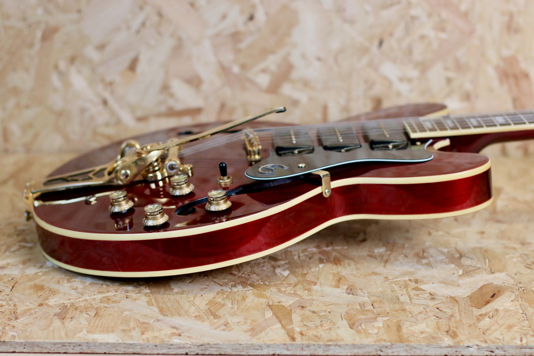 2012 Epiphone Riviera P93 WR with Bigsby in Vintage Cherry - Pre-Owned