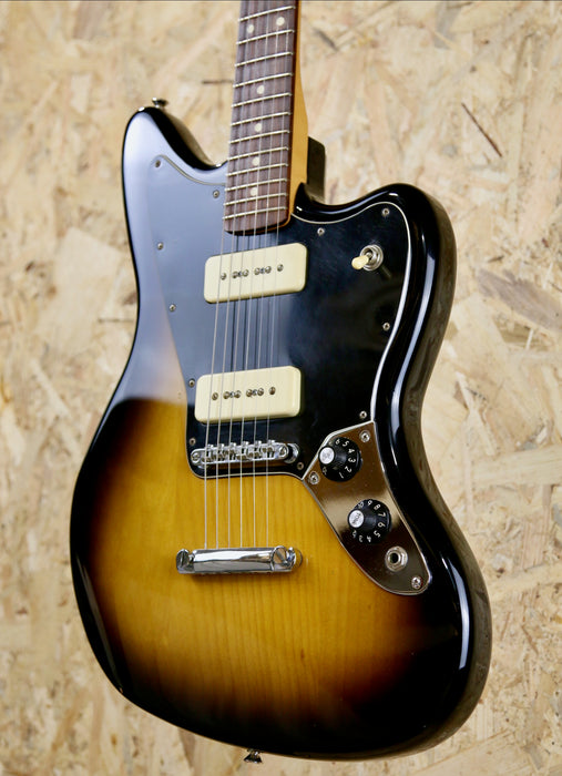 2011 Fender Jaguar P90 Blacktop 2 Tone Sunburst MIM Rosewood Board - Pre-owned