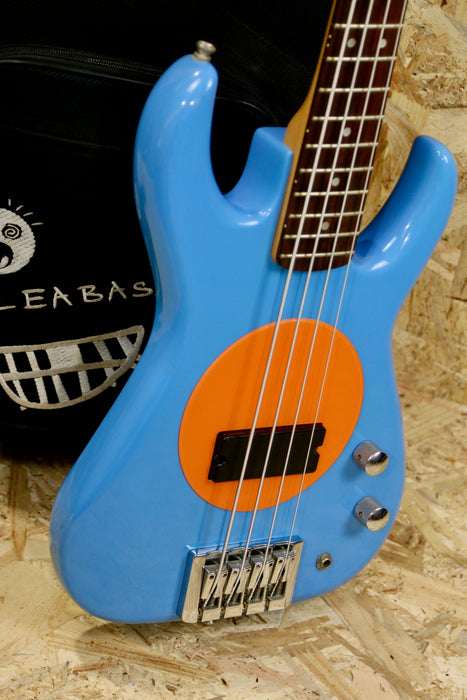 Fleabass Signature Bass Guitar Model 32" Scale in Blue/Oranage - Pre-owned