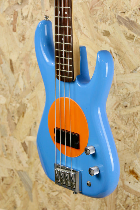 Fleabass Signature Bass Guitar Model 32" Scale in Blue/Oranage - Pre-owned