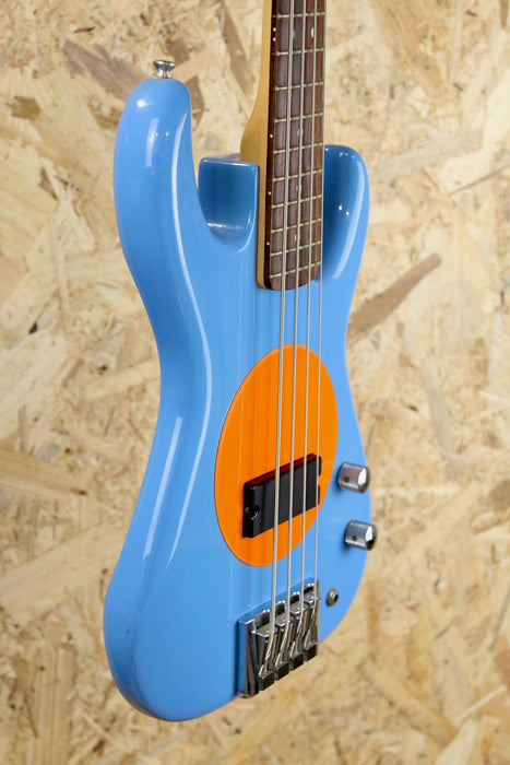 Fleabass Signature Bass Guitar Model 32" Scale in Blue/Oranage - Pre-owned