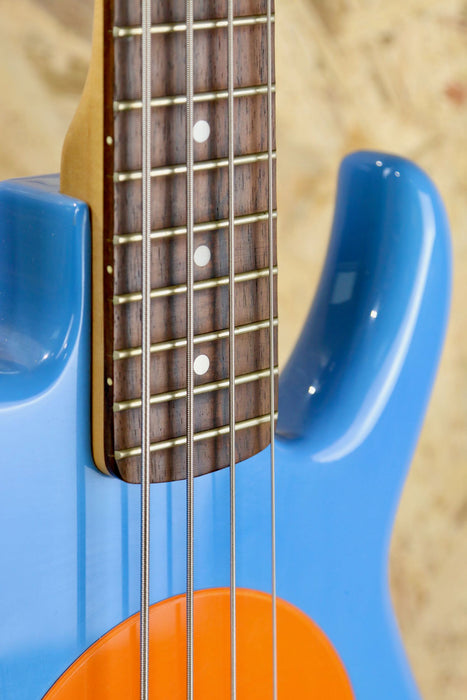 Fleabass Signature Bass Guitar Model 32" Scale in Blue/Oranage - Pre-owned