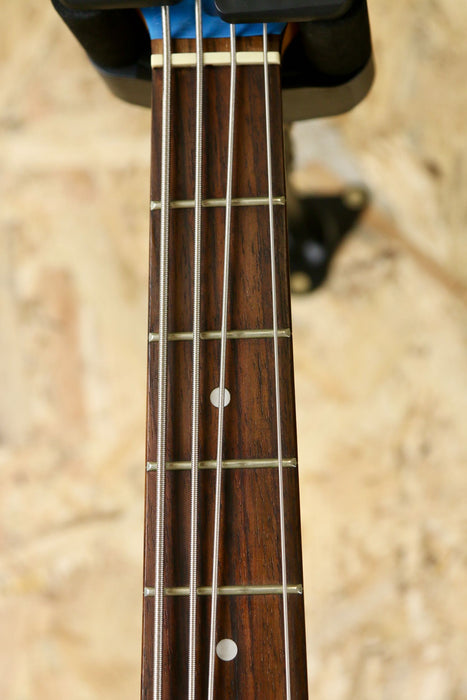 Fleabass Signature Bass Guitar Model 32" Scale in Blue/Oranage - Pre-owned