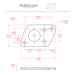GraphTech Ratio Plate For F-Style Screw Hole ~ Nickel (1pc)