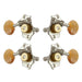 Grover U98 Series Sta-Tite Geared Ukulele Pegs (Set of 4) ~ Nickel ~ Acrylic Buttons
