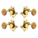 Grover U99 Series Sta-Tite Ukulele Pegs (Set of 4) ~ Gold ~ Acrylic Buttons