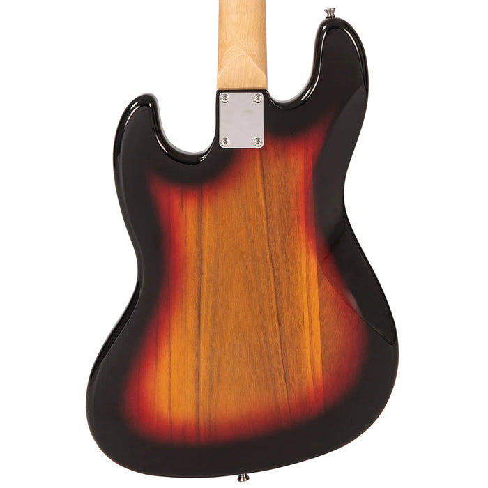 Vintage V49 Coaster Series Bass Guitar - 3 Tone Sunburst