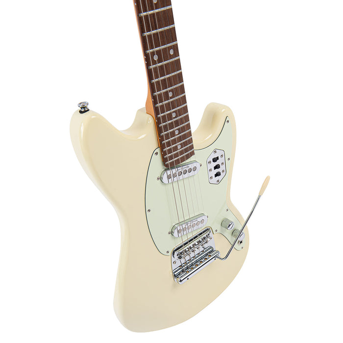 Vintage REVO Series 'Colt SS Twin' Electric Guitar ~ Vintage White