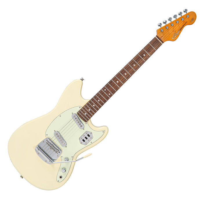 Vintage REVO Series 'Colt SS Twin' Electric Guitar ~ Vintage White
