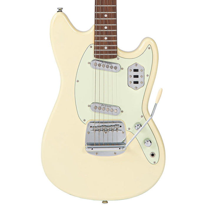 Vintage REVO Series 'Colt SS Twin' Electric Guitar ~ Vintage White