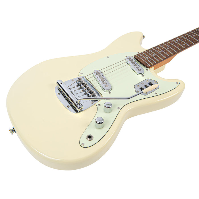 Vintage REVO Series 'Colt SS Twin' Electric Guitar ~ Vintage White