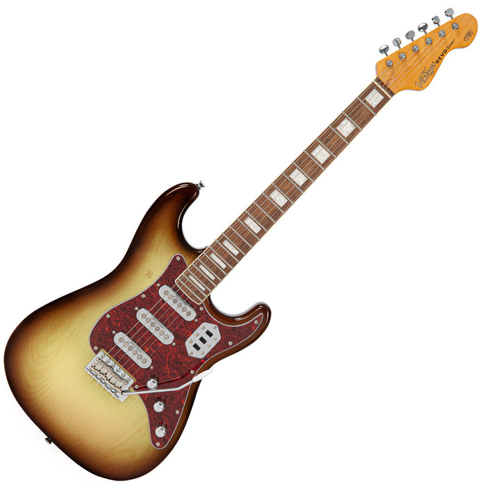 Vintage REVO Series 'Deluxe' Electric Guitar ~ Cappuchino