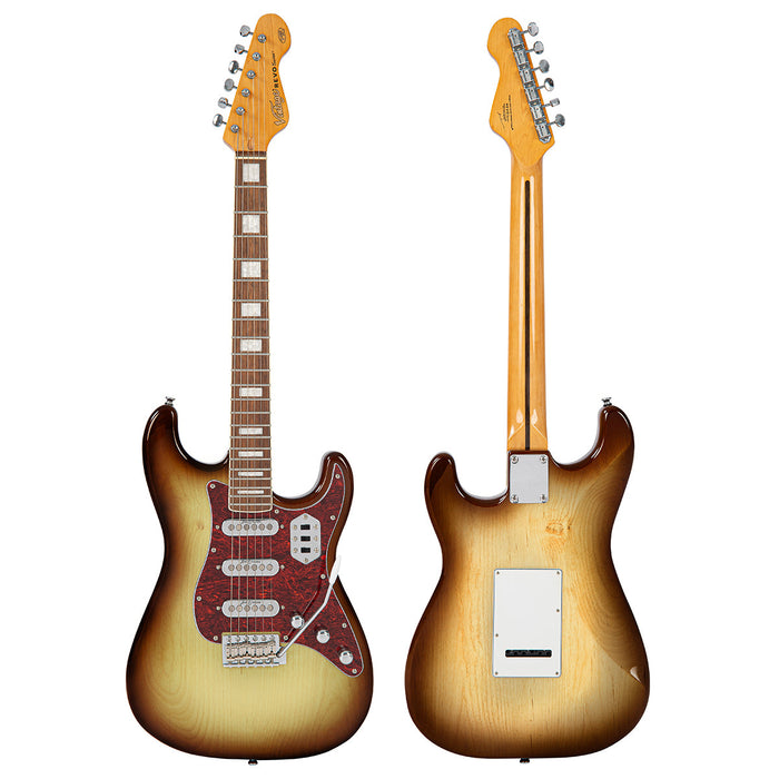 Vintage REVO Series 'Deluxe' Electric Guitar ~ Cappuchino