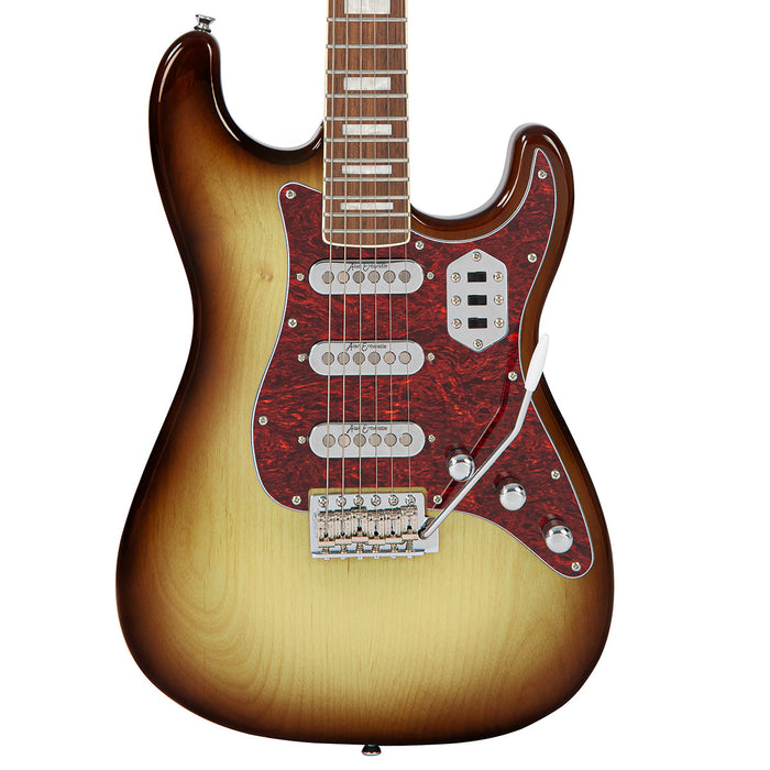 Vintage REVO Series 'Deluxe' Electric Guitar ~ Cappuchino