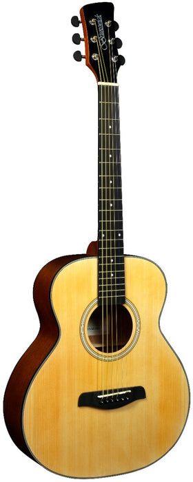 Brunswick BSM100 Super Mini Acoustic Guitar - Natural w/Padded Gig Bag