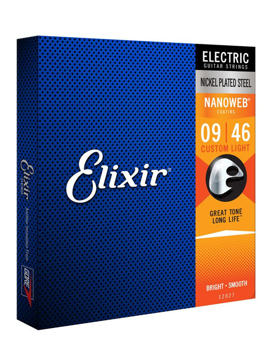 Elixir - Electric Nanoweb Custom Light Strings 9 - 46