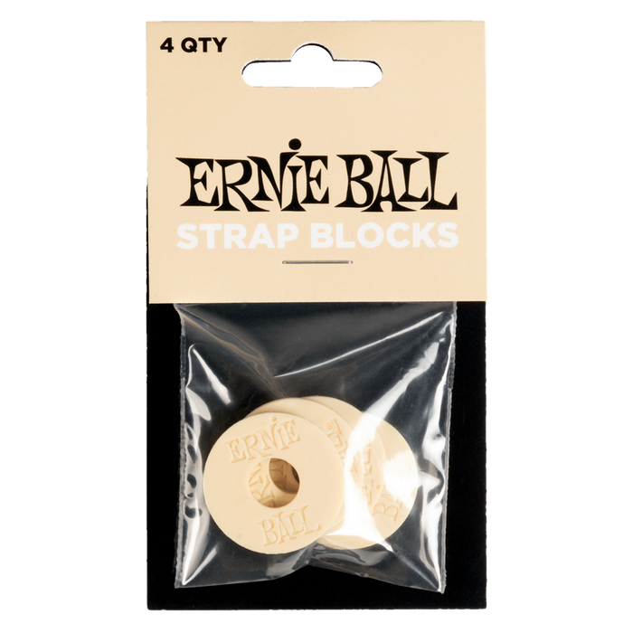 Ernie Ball Strap Blocks Locks | Rubber - Cream