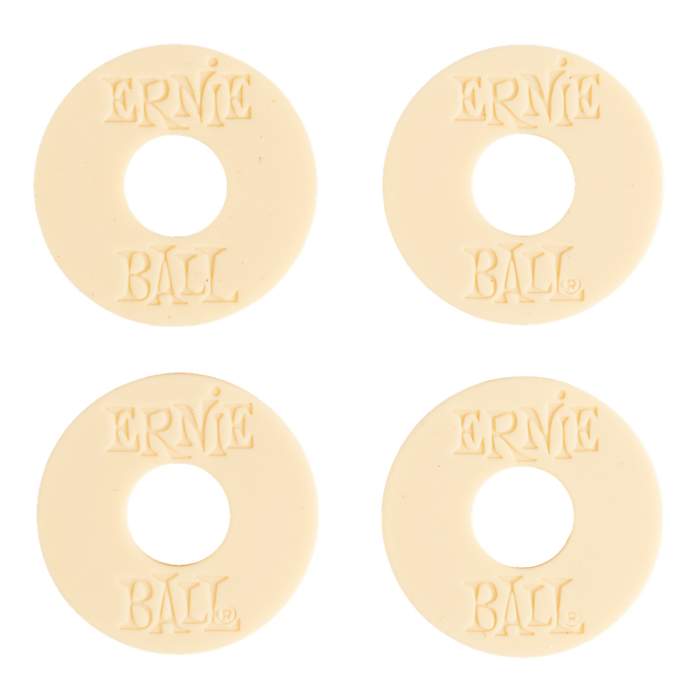 Ernie Ball Strap Blocks Locks | Rubber - Cream - Guitar Warehouse