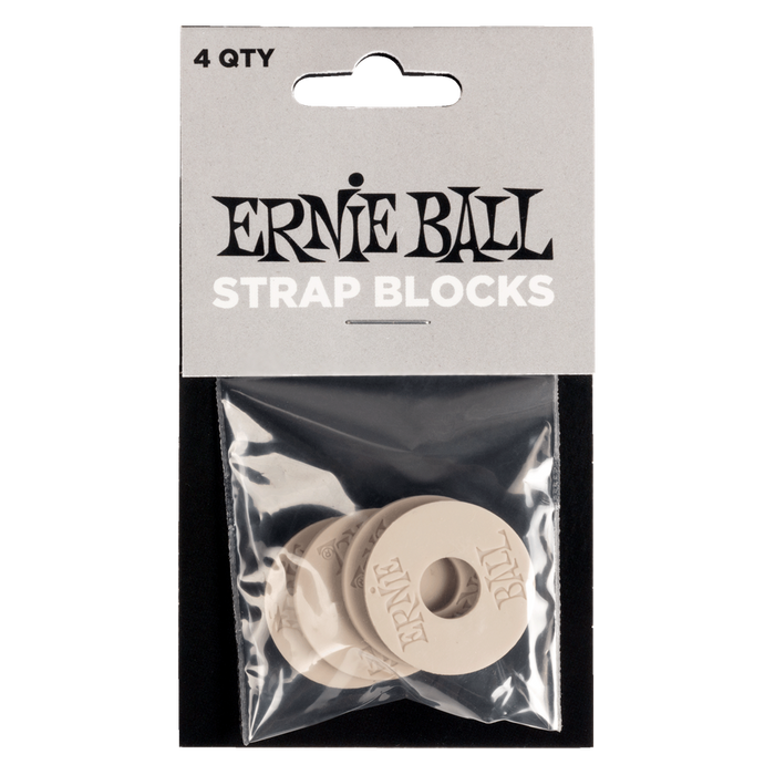 Ernie Ball Strap Blocks Locks | Rubber - Grey