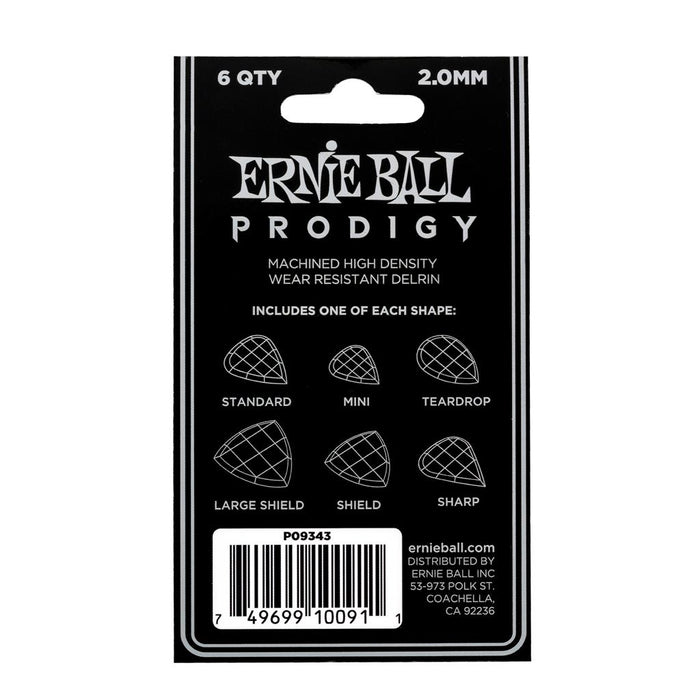 Ernie Ball PRODIGY 2.0 USA Multipack 6 Different Shapes