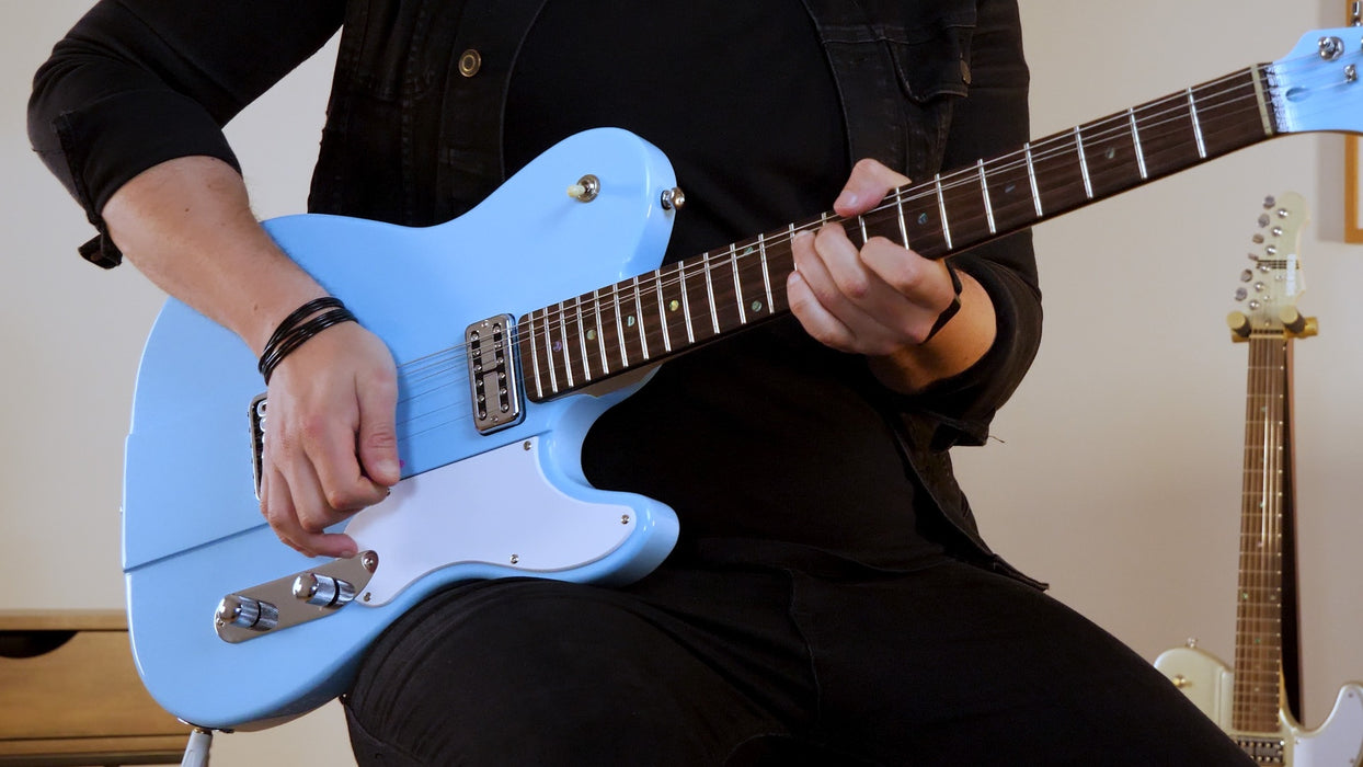 Shergold Telstar Standard ST14 Pastel Blue Electric Guitar