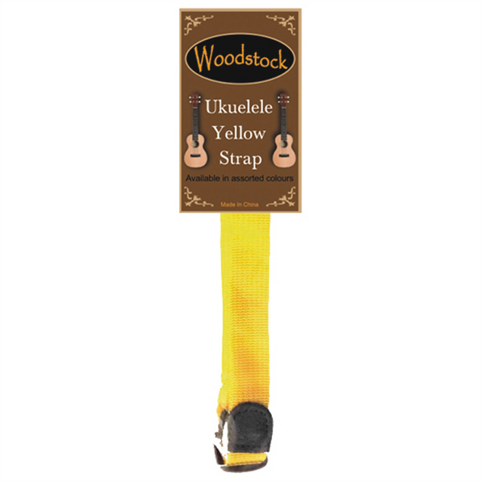 Woodstock Ukulele Strap - Yellow