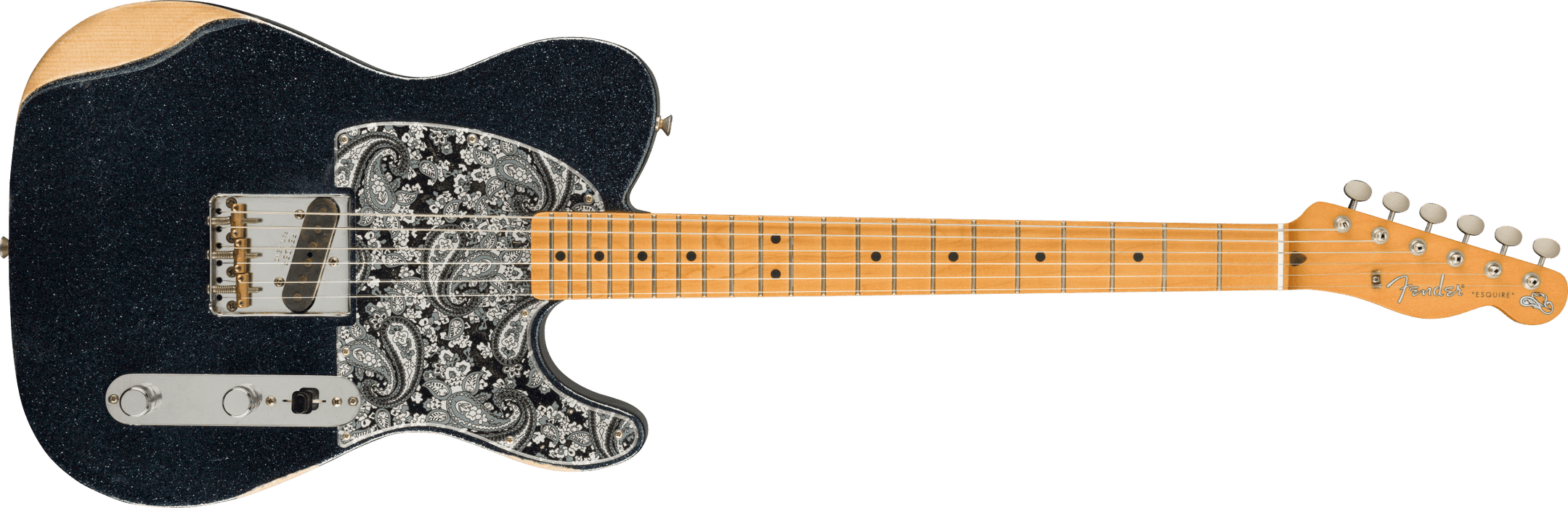 Fender Brad Paisley Esquire®, Maple, Black Sparkle *Includes Deluxe Setup & Hard Case - Guitar Warehouse