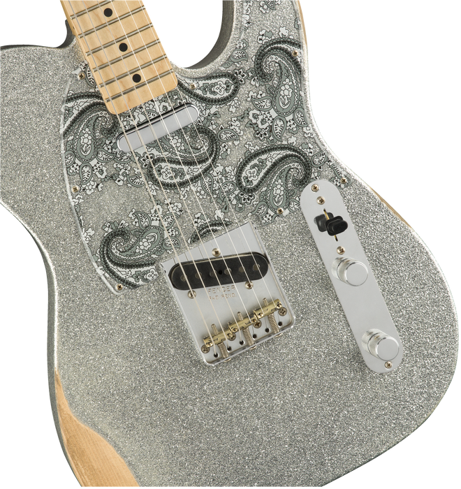 Fender Brad Paisley Telecaster®, Maple, Silver Sparkle *Includes Setup