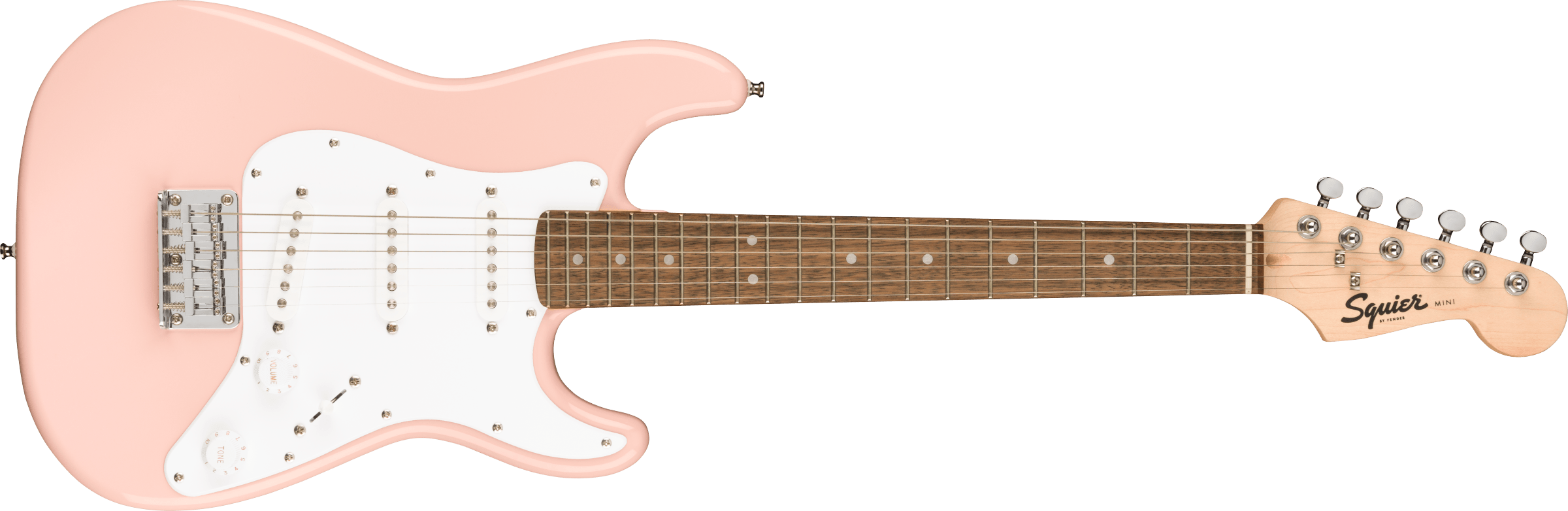 Fender Squier Mini Stratocaster Laurel Fingerboard Shell Pink