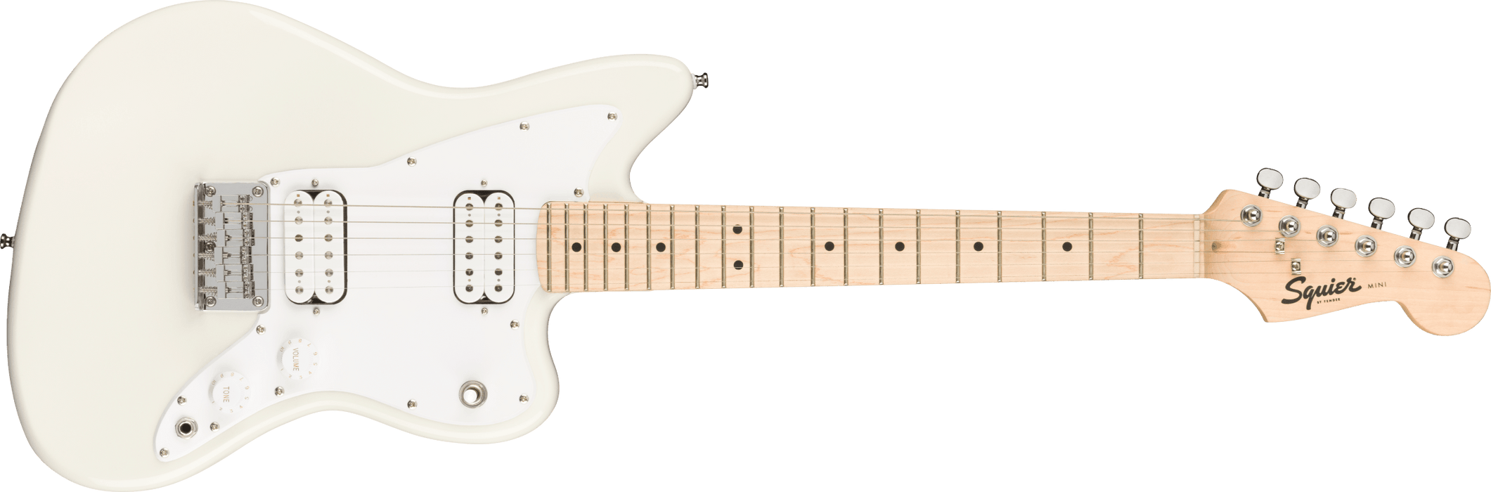 Fender Squier Mini Jazzmaster® HH, Maple Fingerboard, Olympic White