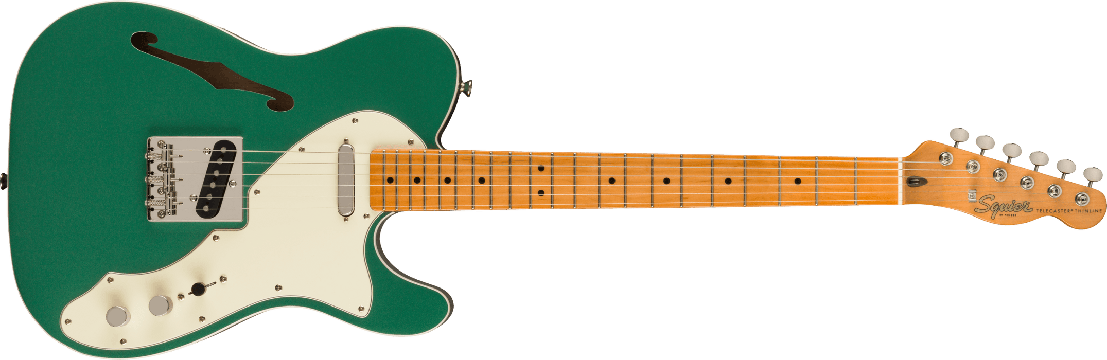 Fender Squier FSR Classic Vibe '60s Telecaster® Thinline, Maple Fingerboard, Parchment Pickguard, Sherwood Green