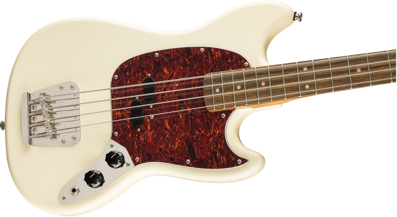Fender Squier Player Classic Vibe '60s Mustang® Bass - Olympic White *Includes Deluxe Setup!