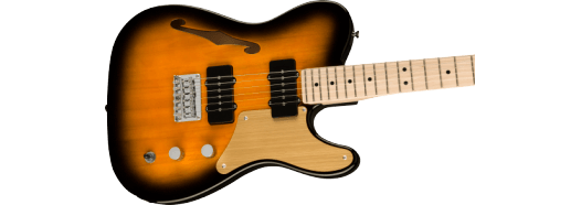 Fender Squier Paranormal Cabronita Telecaster® Thinline, Maple Fingerboard, Gold Anodized Pickguard, 2-Color Sunburst