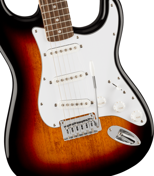 Fender Squier Affinity Series™ Stratocaster®, Laurel Fingerboard, White Pickguard, 3-Color Sunburst
