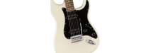Fender Squier Affinity™ Stratocaster® HH Laurel Fingerboard, Black Pickguard, Olympic White - Guitar Warehouse