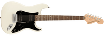 Fender Squier Affinity™ Stratocaster® HH Laurel Fingerboard, Black Pickguard, Olympic White - Guitar Warehouse