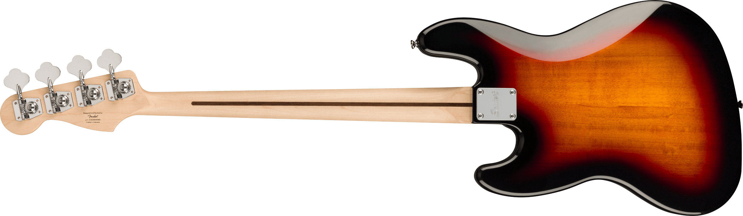Fender Squier Affinity Series™ Jazz Bass®, Maple Fingerboard, White Pickguard, 3-Color Sunburst
