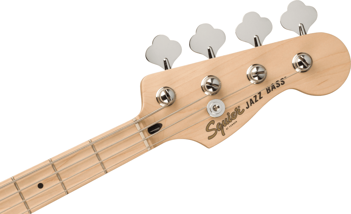 Fender Squier Affinity Series™ Jazz Bass®, Maple Fingerboard, White Pickguard, 3-Color Sunburst
