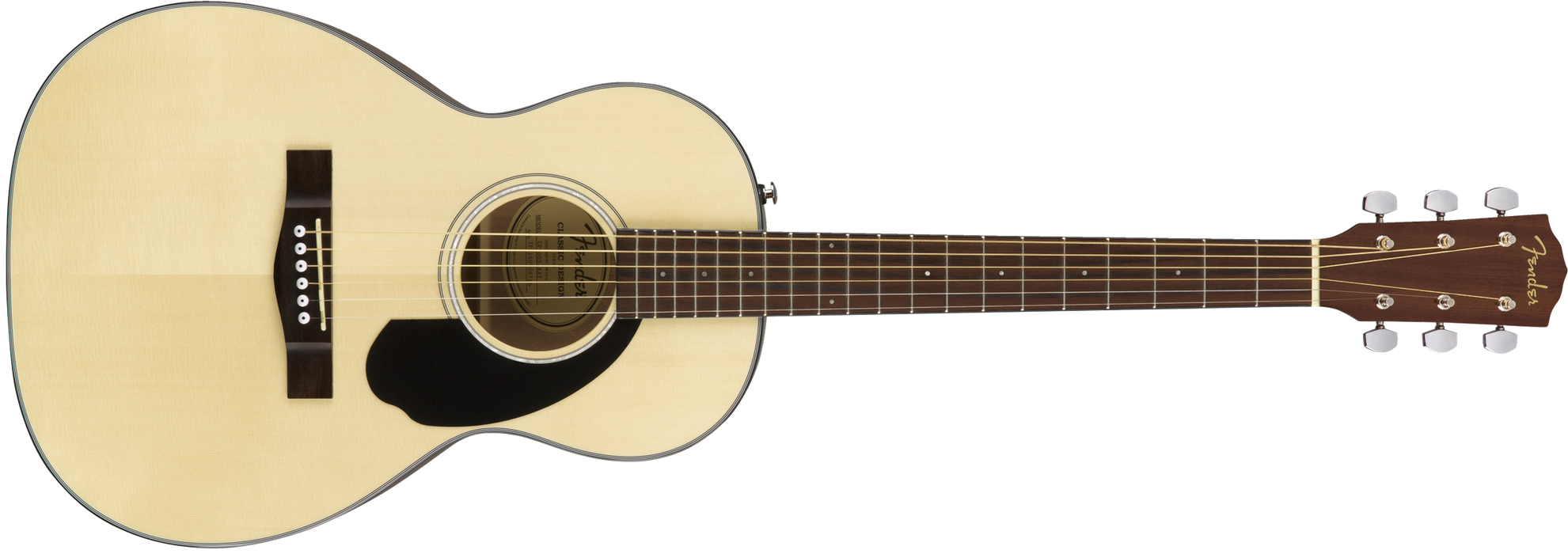 Fender CP-60S Parlor Acoustic Guitar, Walnut Fingerboard, Natural