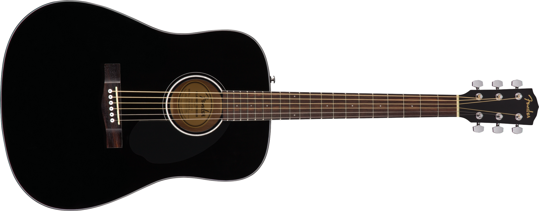 Fender CD-60S Dreadnought Acoustic Guitar, Walnut Fingerboard, Black