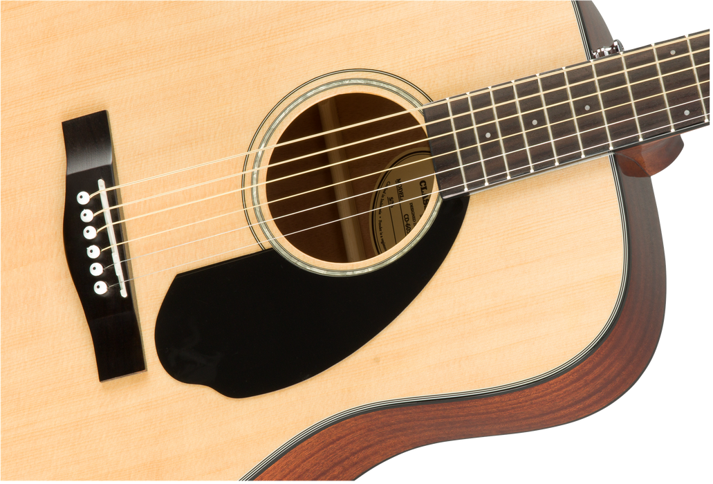 Fender CD-60S Dreadnought Acoustic Guitar, Walnut Fingerboard, Natural