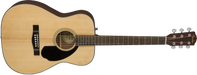 Fender CC-60S Concert, Walnut Fingerboard, Natural - Guitar Warehouse