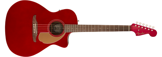Fender Newporter Player, Acoustic Guitar Walnut Fingerboard, Candy Apple Red