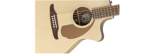 Fender Newporter Player, Acoustic Guitar Walnut Fingerboard, Champagne