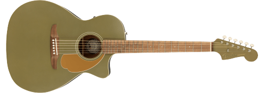 Fender Newporter Player, Acoustic Guitar Walnut Fingerboard, Olive Satin