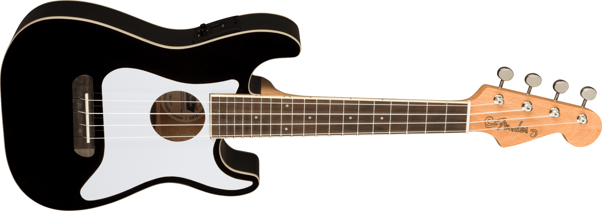 Fender Fullerton Strat® Concert Ukulele - Black