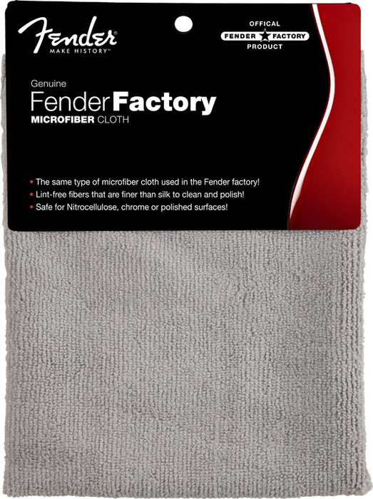 Fender Factory Microfiber Cloth -  Gray